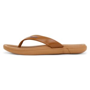 AL-6 Tan Rubber Sole Slippers_Picaaso