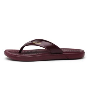 AL-6 Wine Rubber Sole Slippers_Picaaso