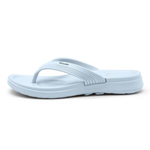 Picaaso_AL-27 womens fluffy slippers (Ice Blue)
