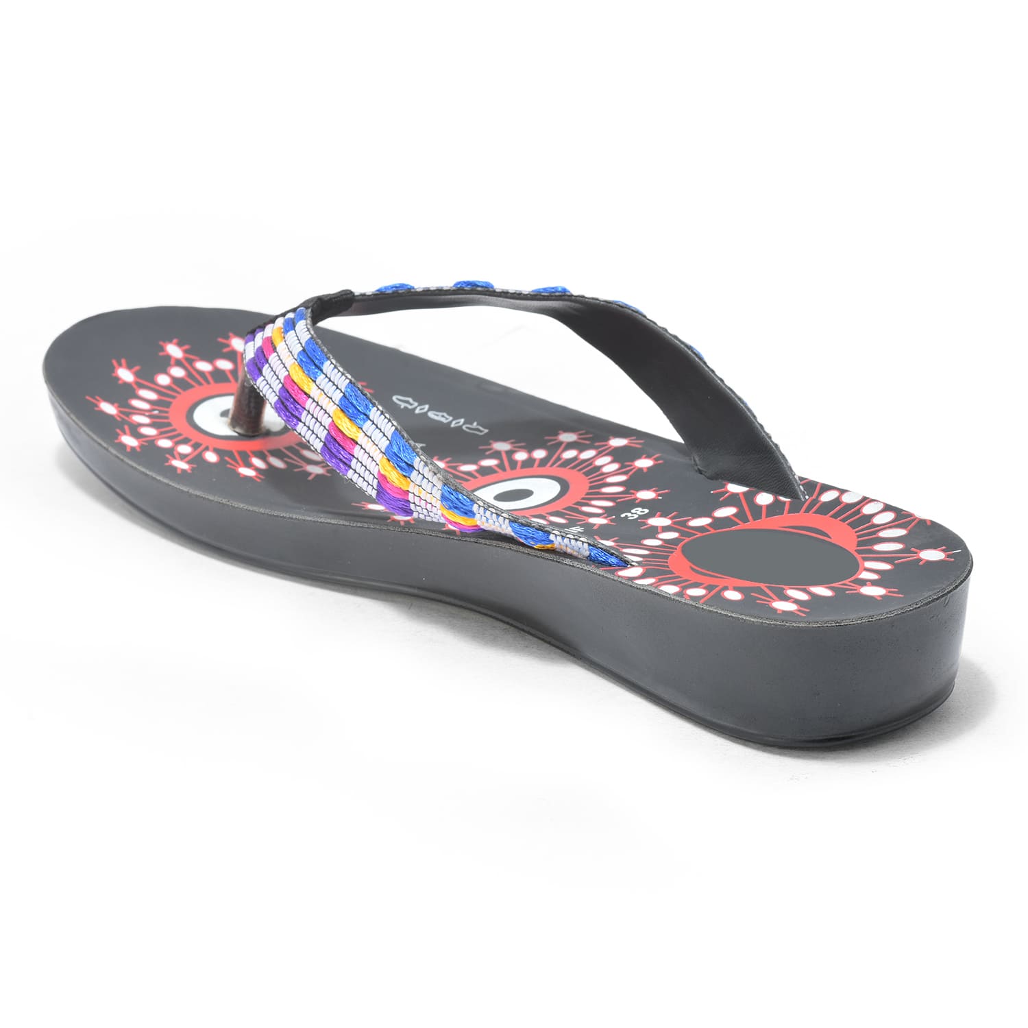 Picaaso Footwear 2184_BLK-RED (3) Women's Slides for Global Market