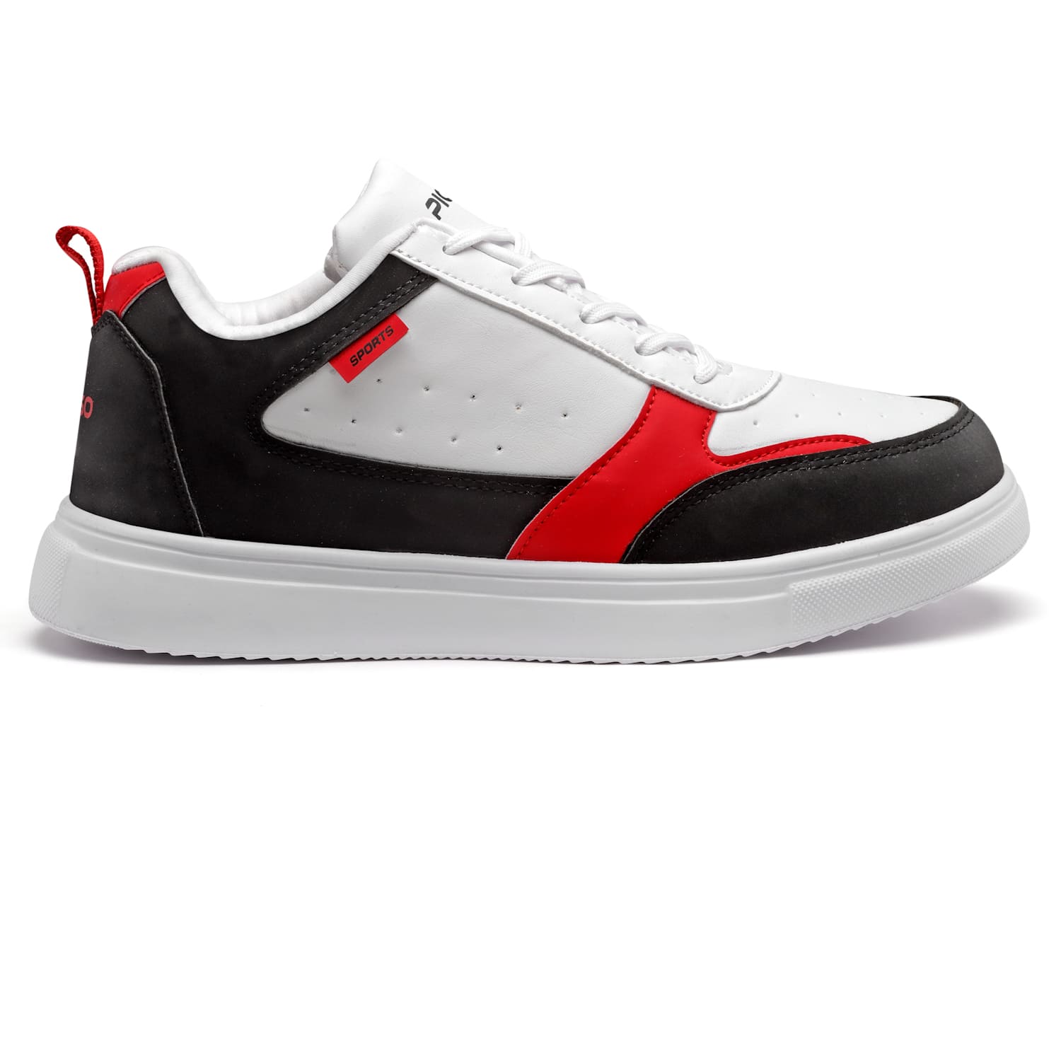 Picaaso Footwear A-1-WHT-RED (7) off white sneakers Men's Sports Shoes for Global Market