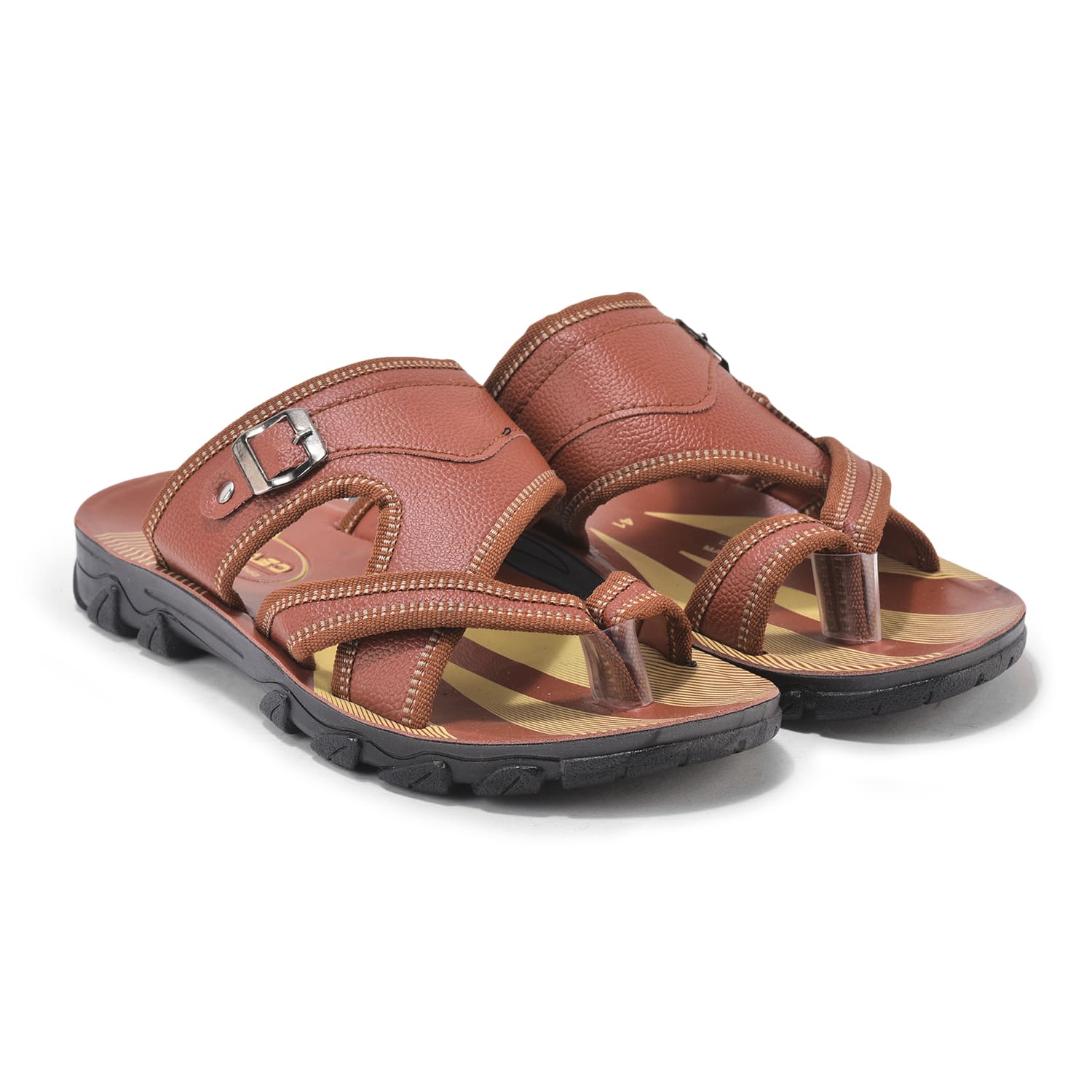 Picaaso Footwear FLIP-X-03-TAN (4) Men's FlipFlop for Global Market