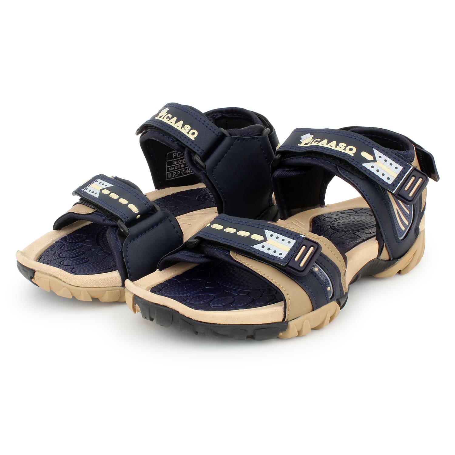 Picasso Footwear PC-101_N.BLU-BEIGE-1 Sandals for global market for global market