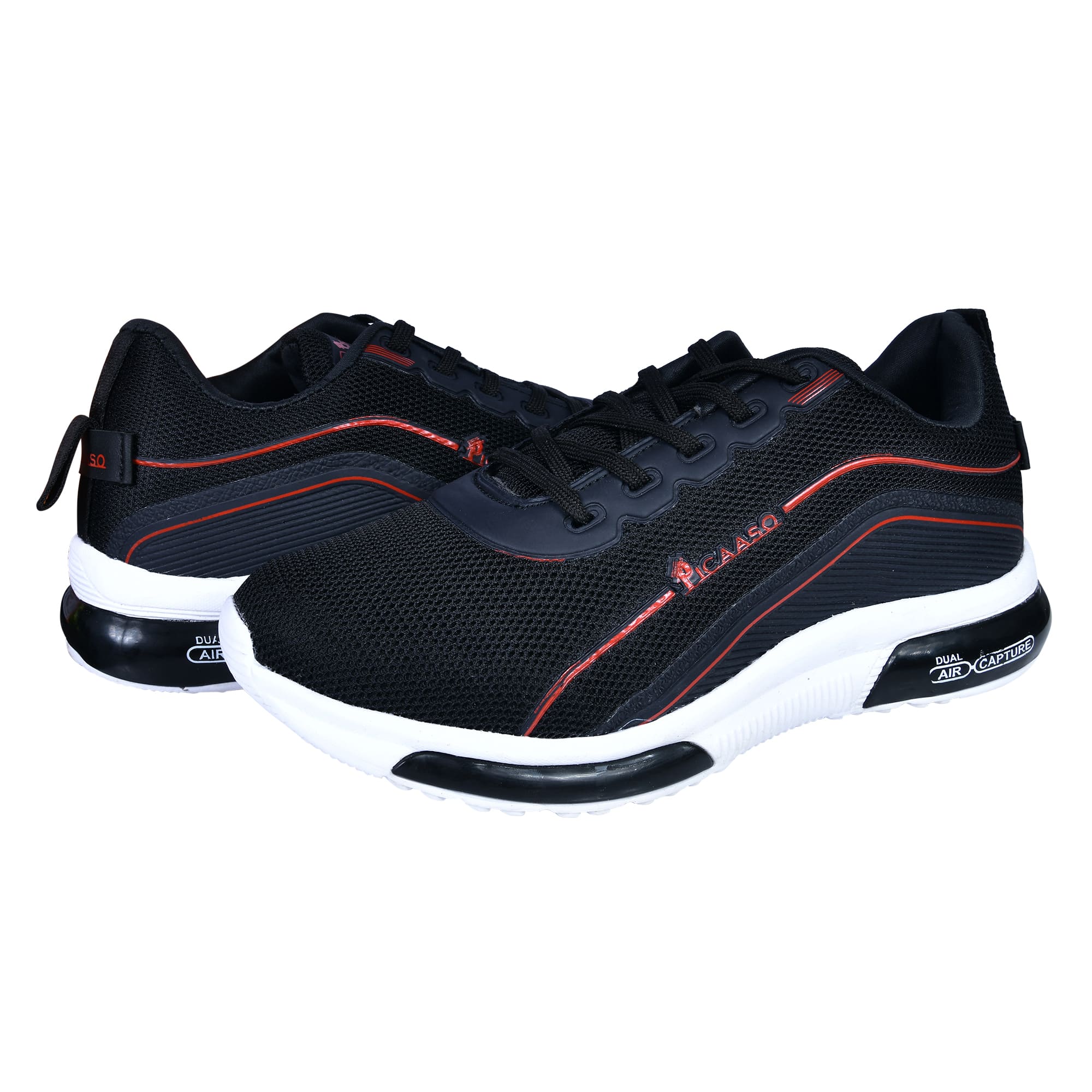 Picaaso Footwear PC-DEFENDER-1_BLK-RED (2) Men's Sports Shoes for Global Market
