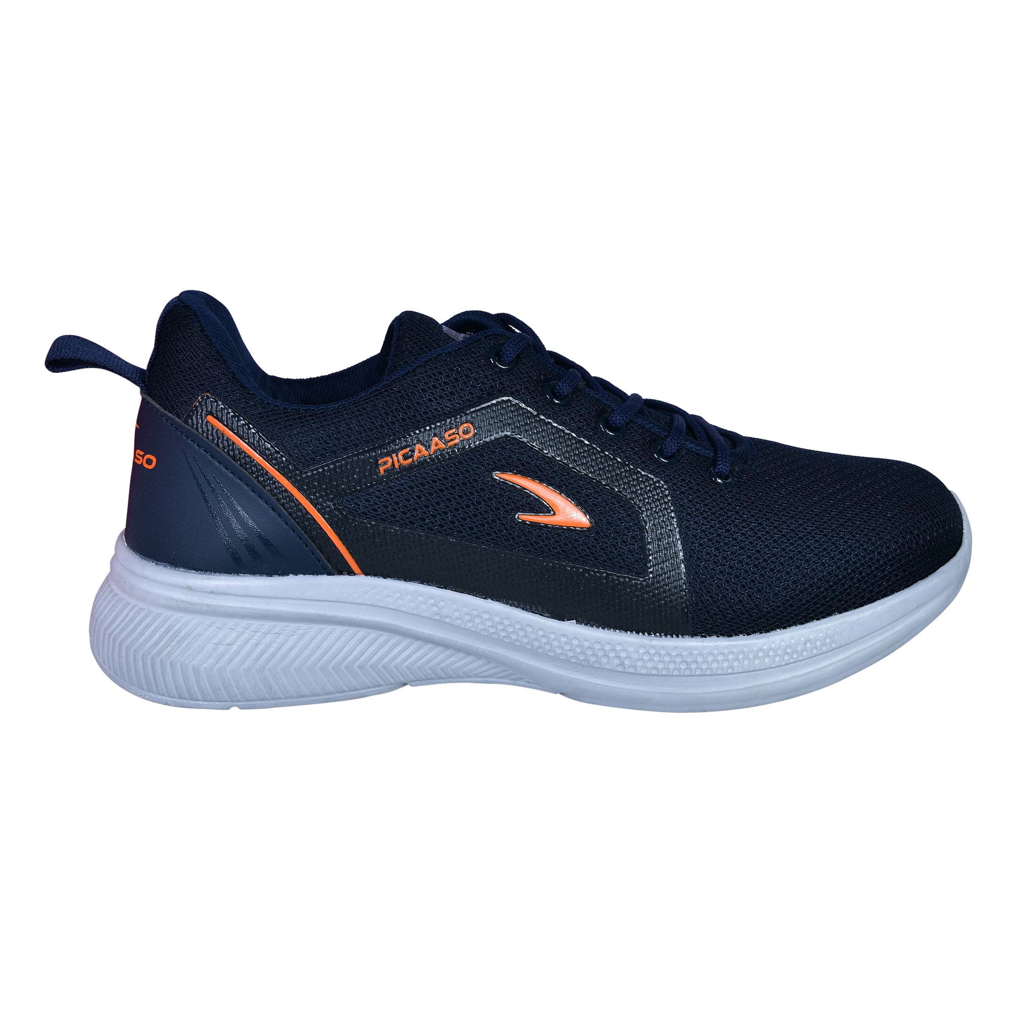 Picaaso Footwear PC-FLAME-136_N.BLU-ORG Men's Sports Shoes for Global Market