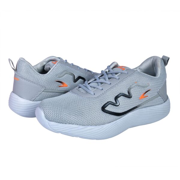 Picaaso Footwear PC-FLAME-155_L.GRY-ORG (2) Men's Sports Shoes for Global Market