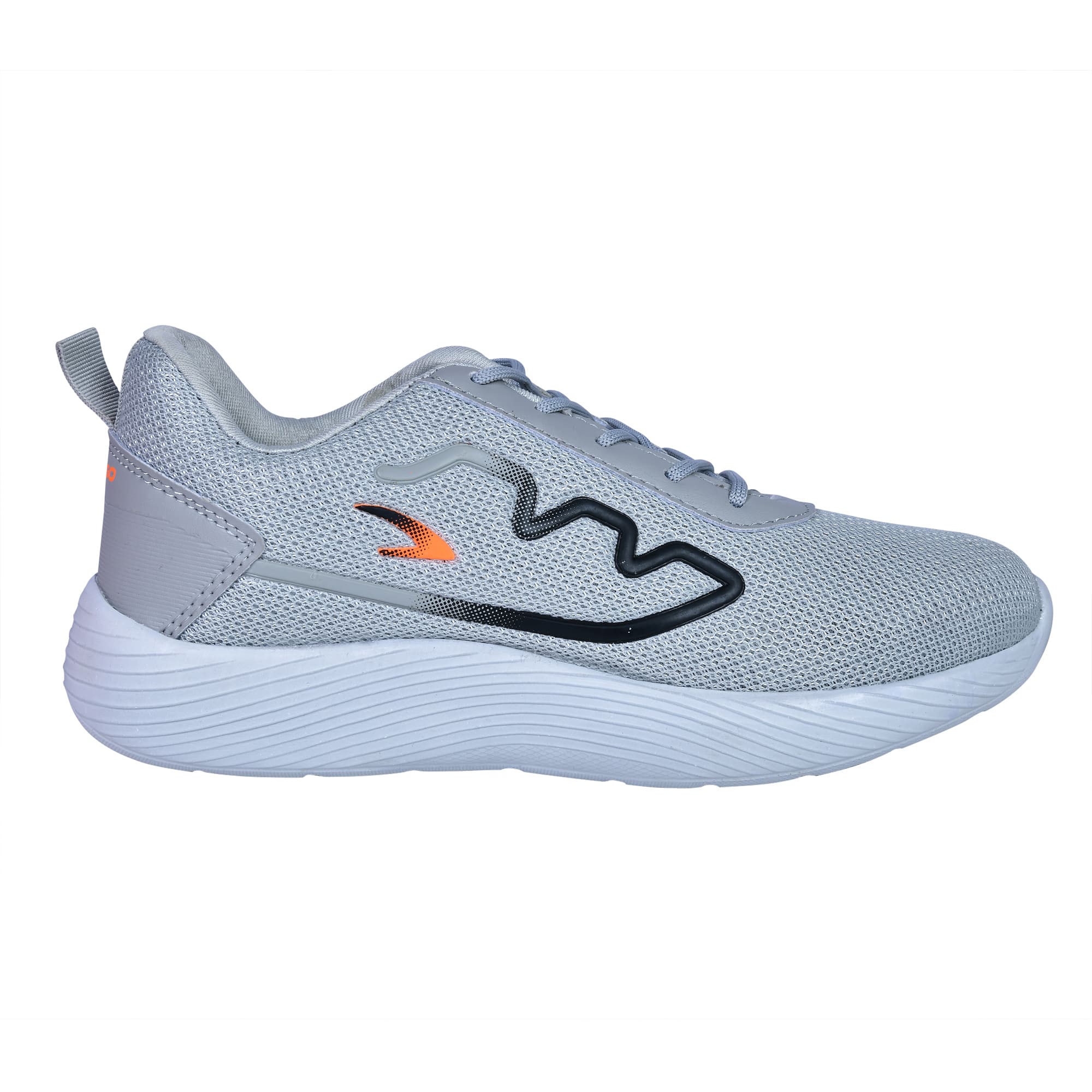 Picaaso Footwear PC-FLAME-155_L.GRY-ORG Men's Jogging Shoes for Global Market