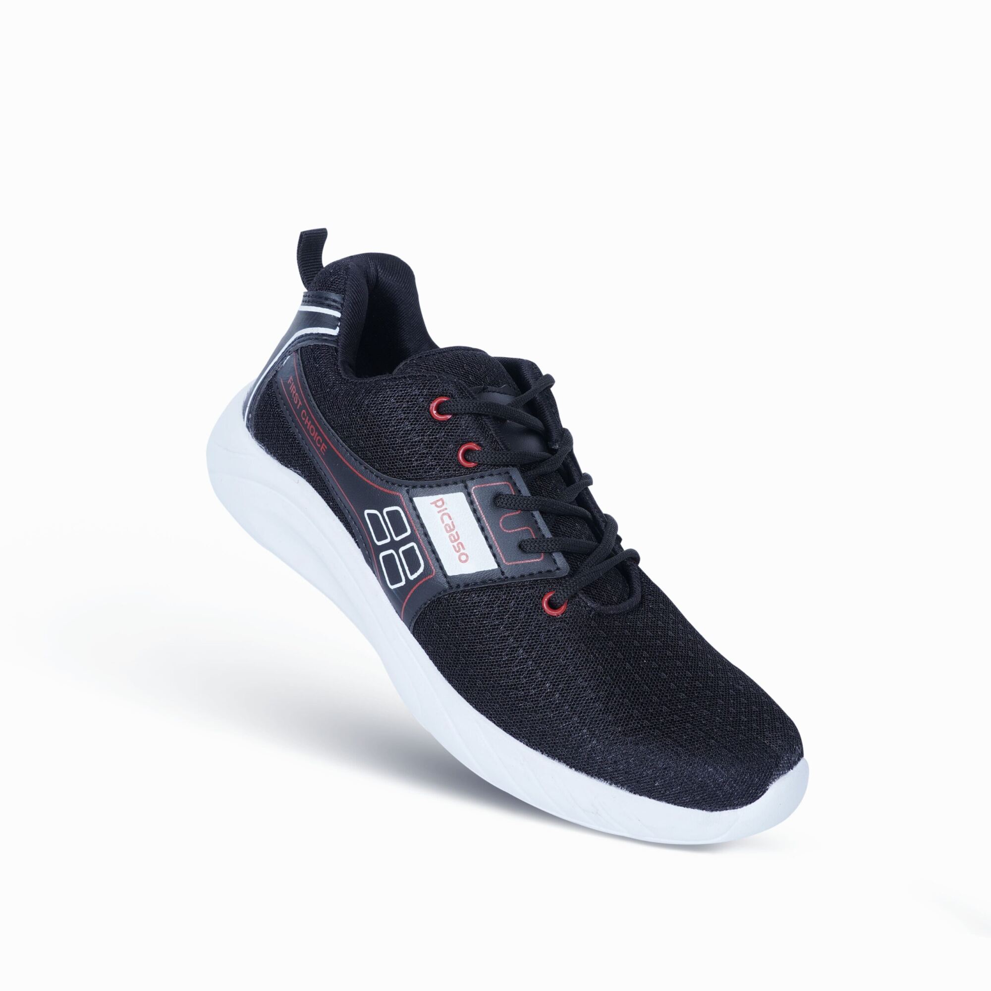 Picaaso Footwear PC-FLAME-92_BLK-RED (4) Men's Sports Shoes for Global Market