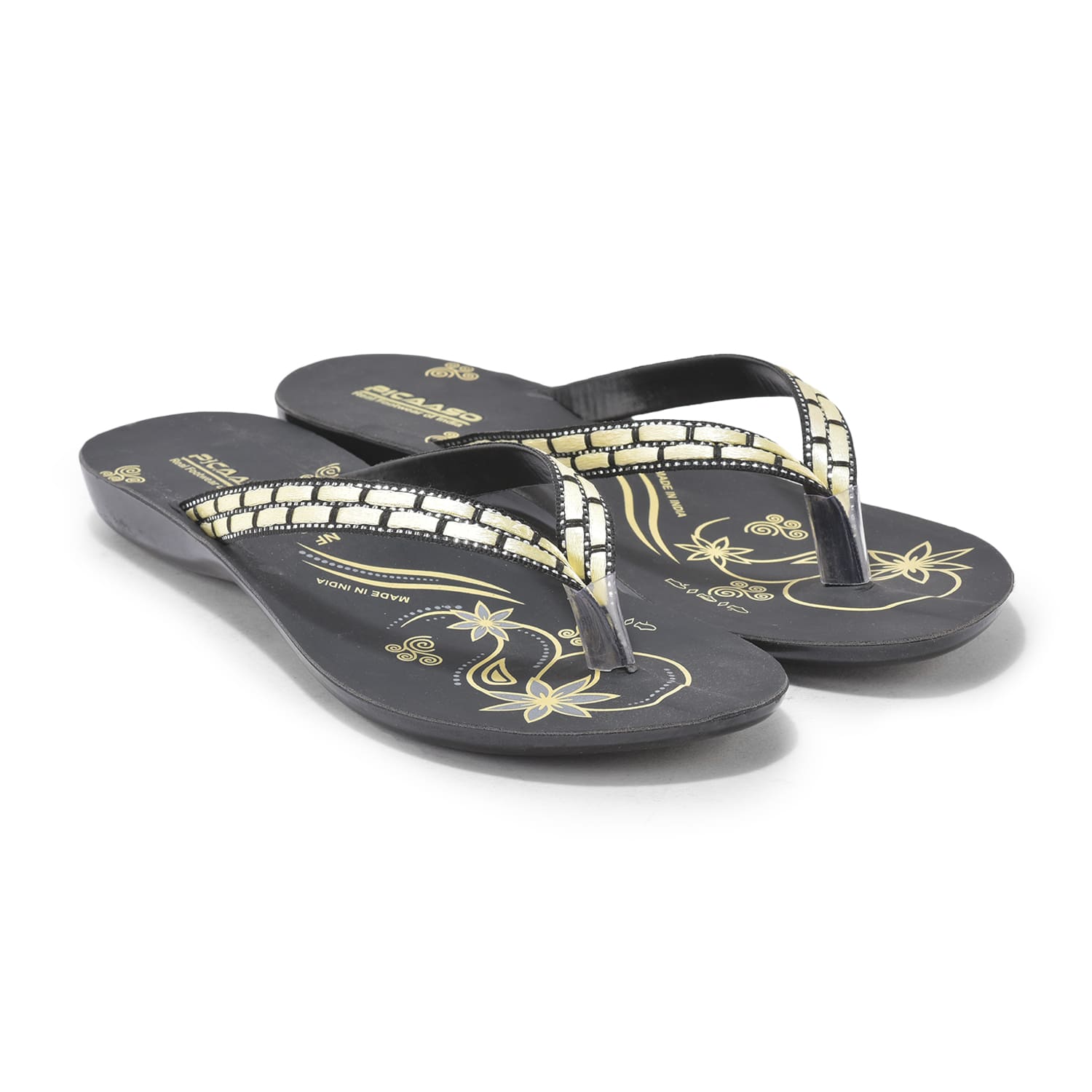 Picaaso Footwear PC-SOL-04-BLK Women Slides for Global Market