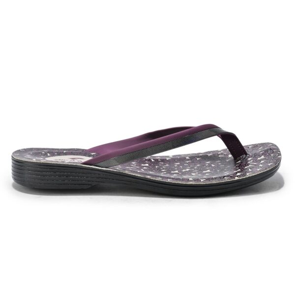 Picaaso Footwears SL-714_BLK-PURPLE Women Low Flat Slippers For Global Market