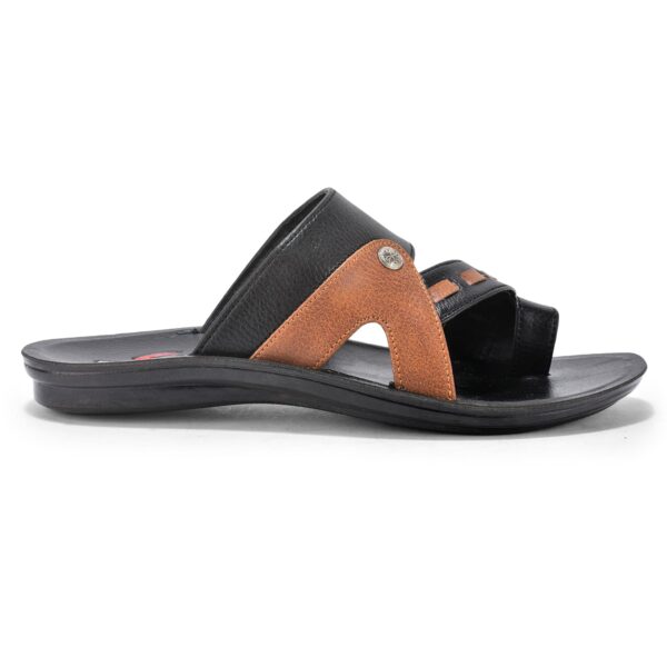 Picaaso Footwear ZURI-5 D.BRW and BLK Men's Comfortable Casual pu flip flop for Global Market.