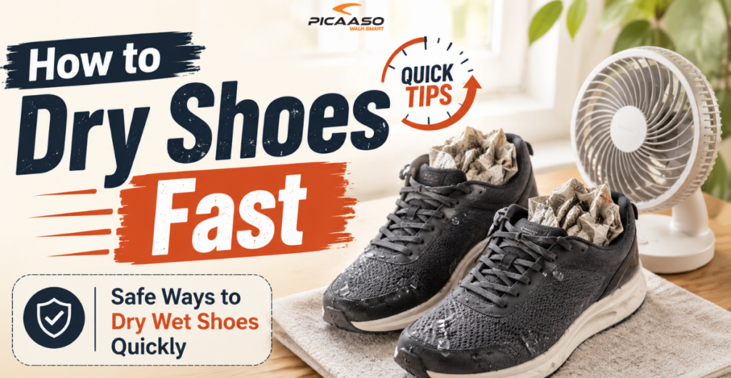 How to dry shoes fast safely