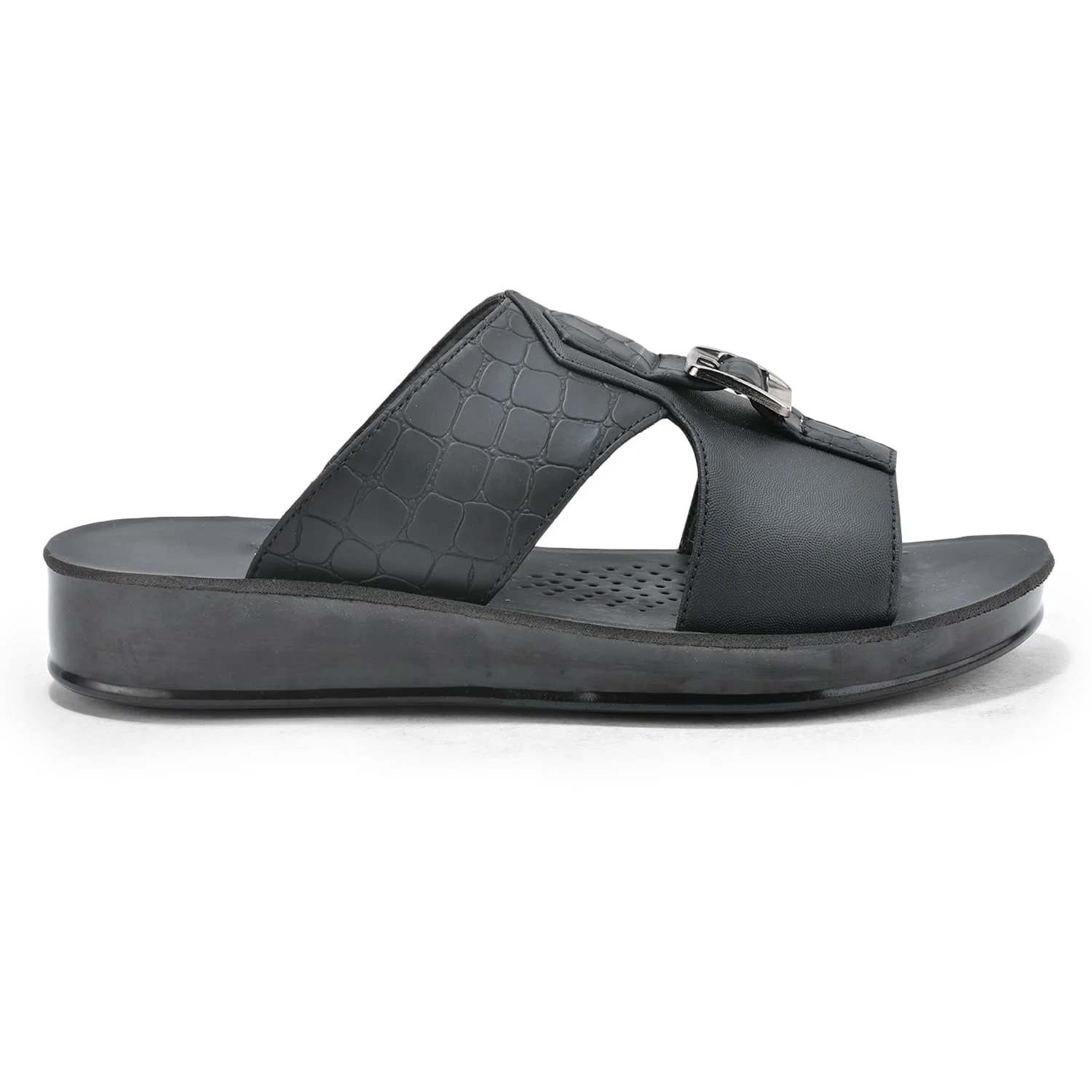 Picaaso Footwear SL-710 D.gray Men's Comfortable PU Flip Flops for Global Market.