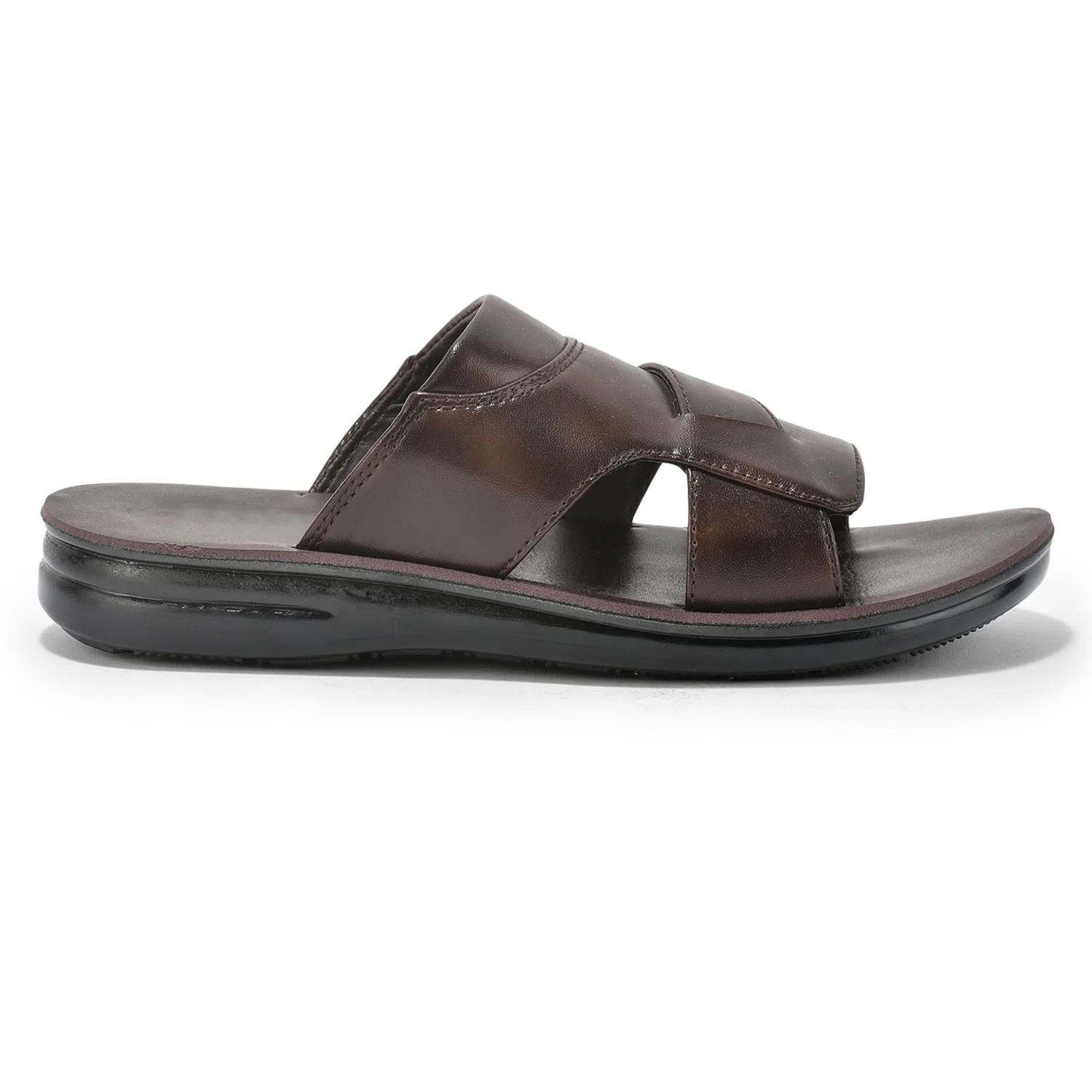 Picaaso Footwear SB-866 D.BRW Men's Comfortable mens cushioned flip flop for Global Market.