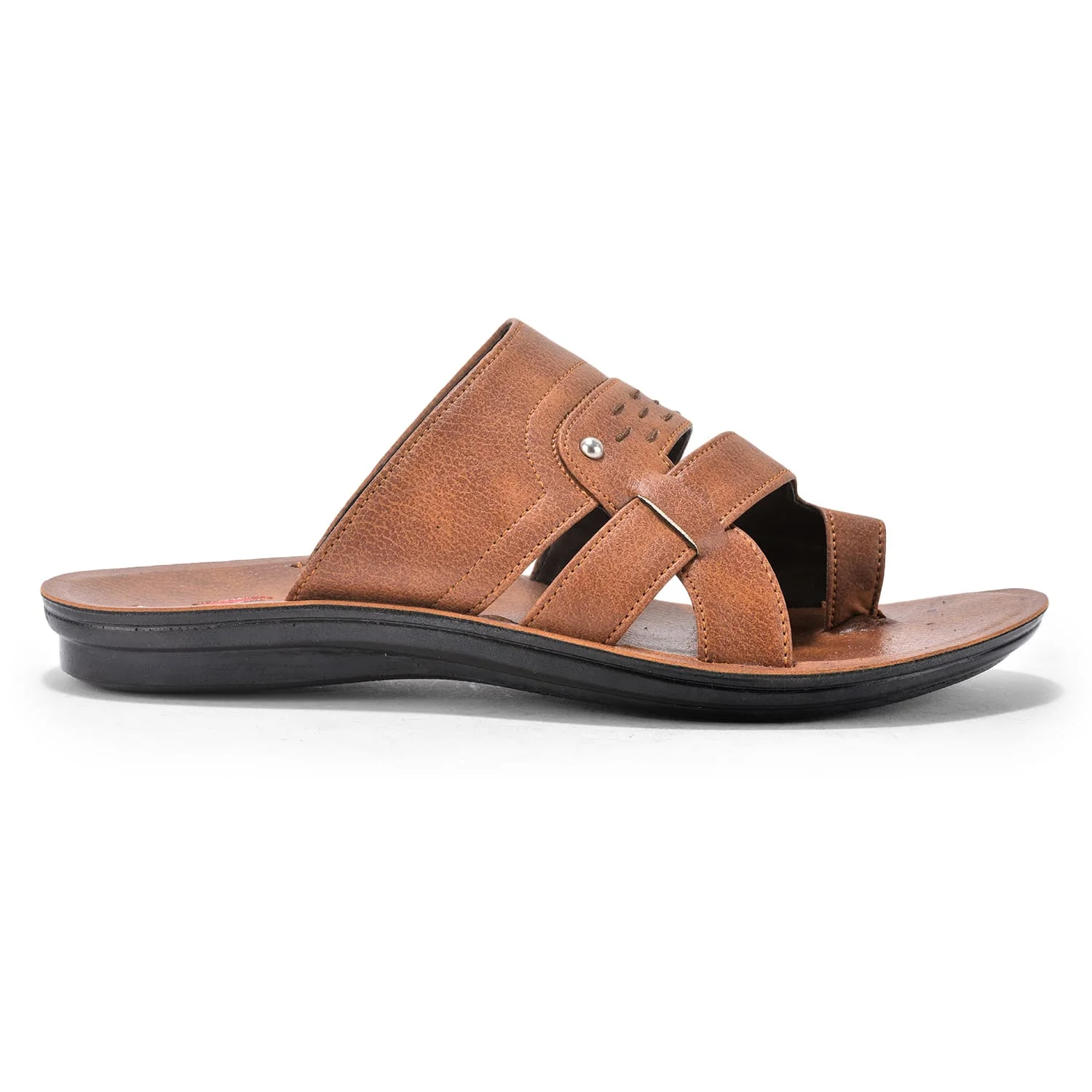Picaaso Footwear ZURI-3 BRW Men's Comfortable PU Flip Flop for Global Market.